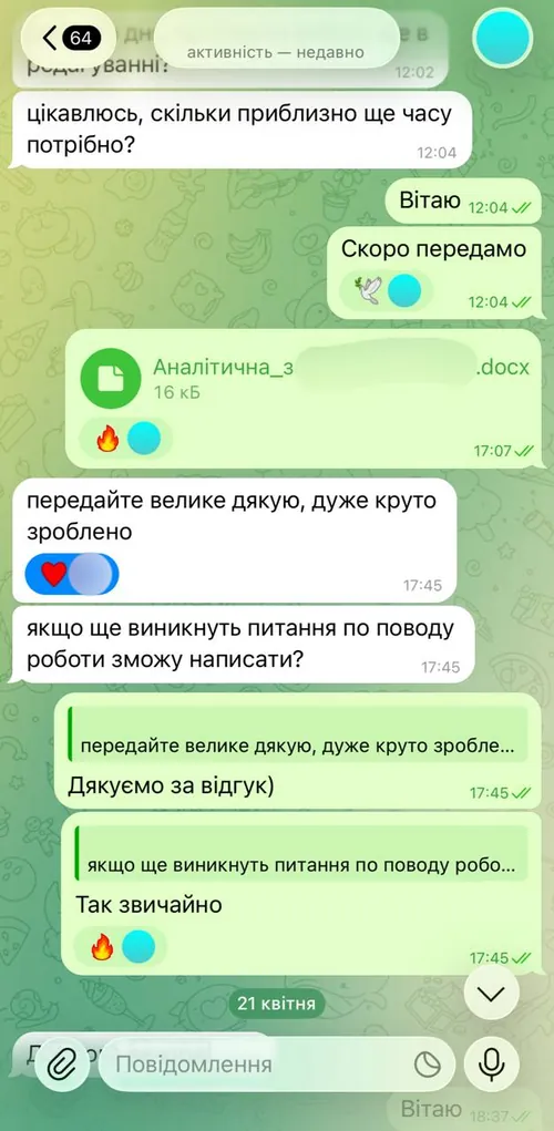Відгук клієнта